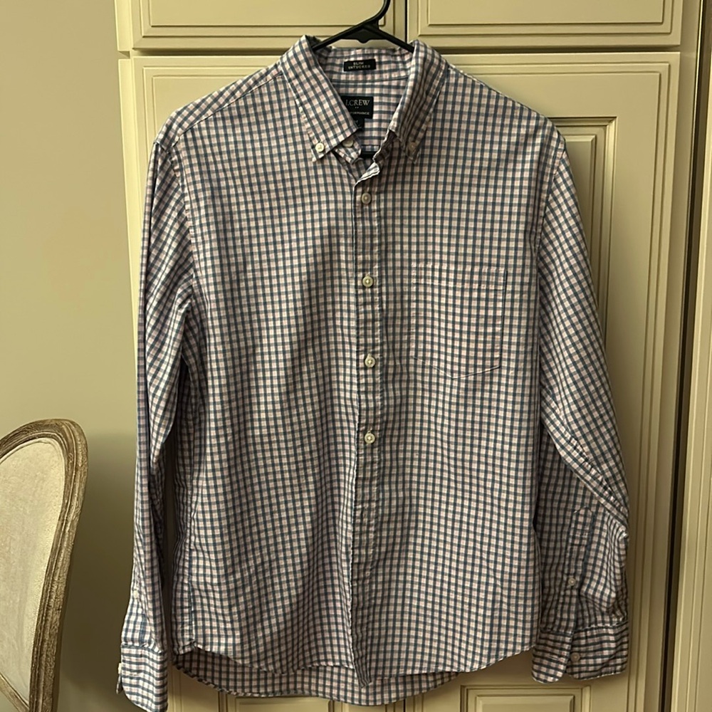J Crew Performance Slim Untucked dress shirt